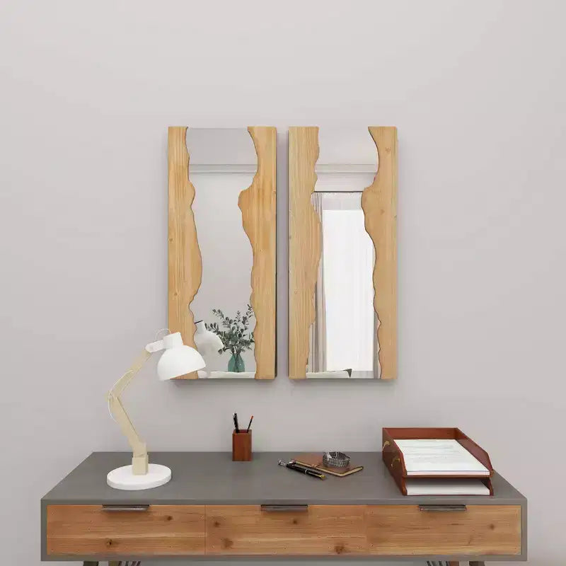 Miroir mural moderne en bois