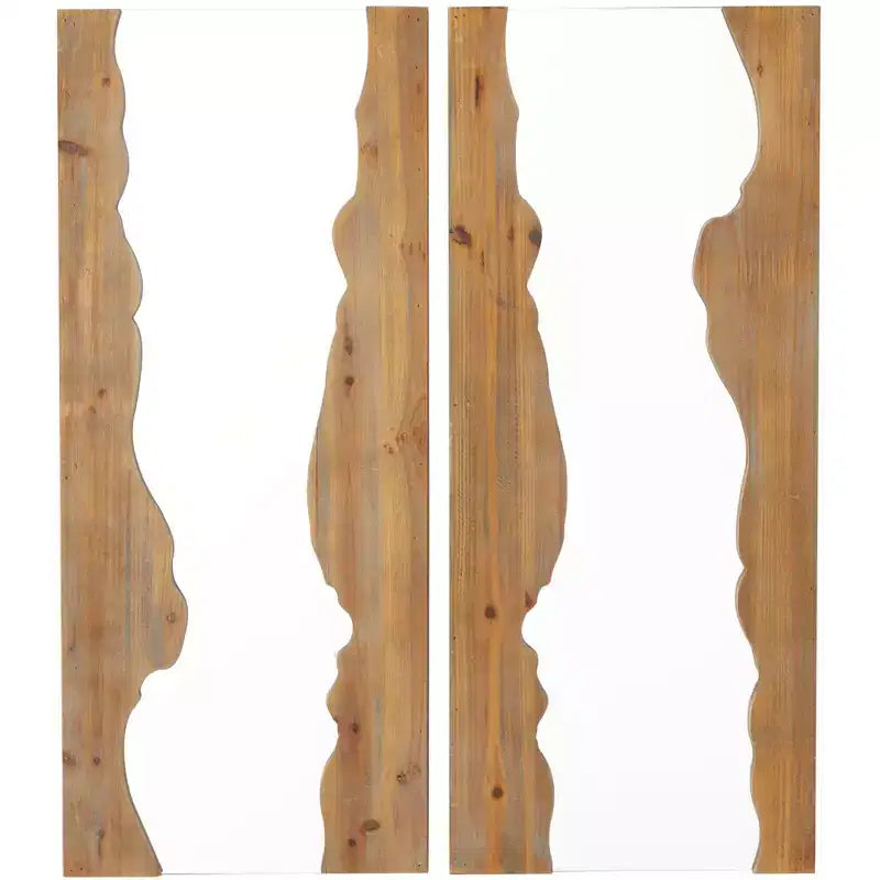Miroir mural moderne en bois