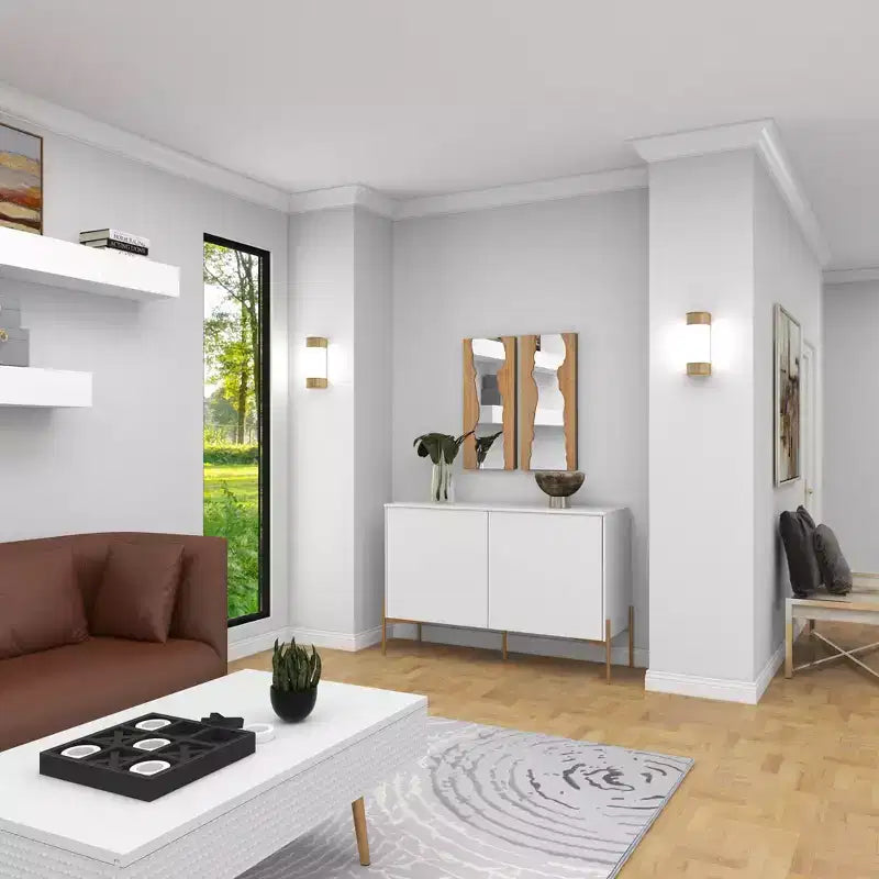 Miroir mural moderne en bois