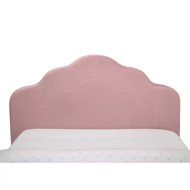 Lit simple rembourré pour enfants Rose vif