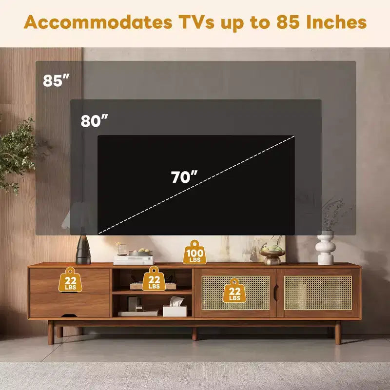 Meuble TV en noyer