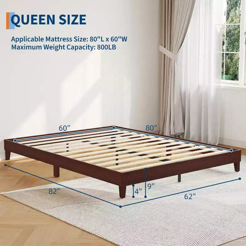Cadre de lit queen-size