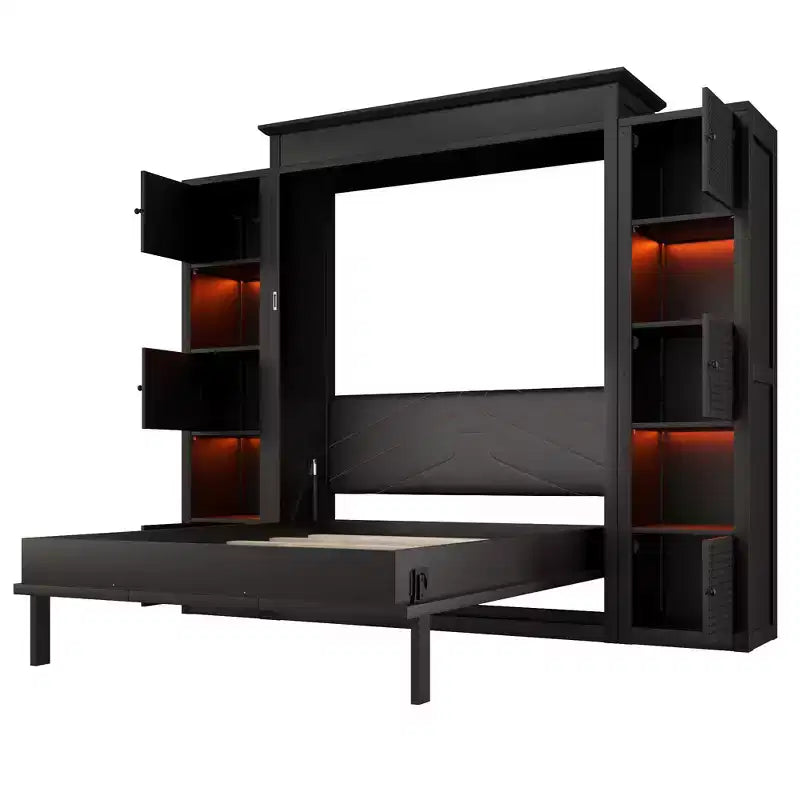 Lit escamotable Queen Size moderne