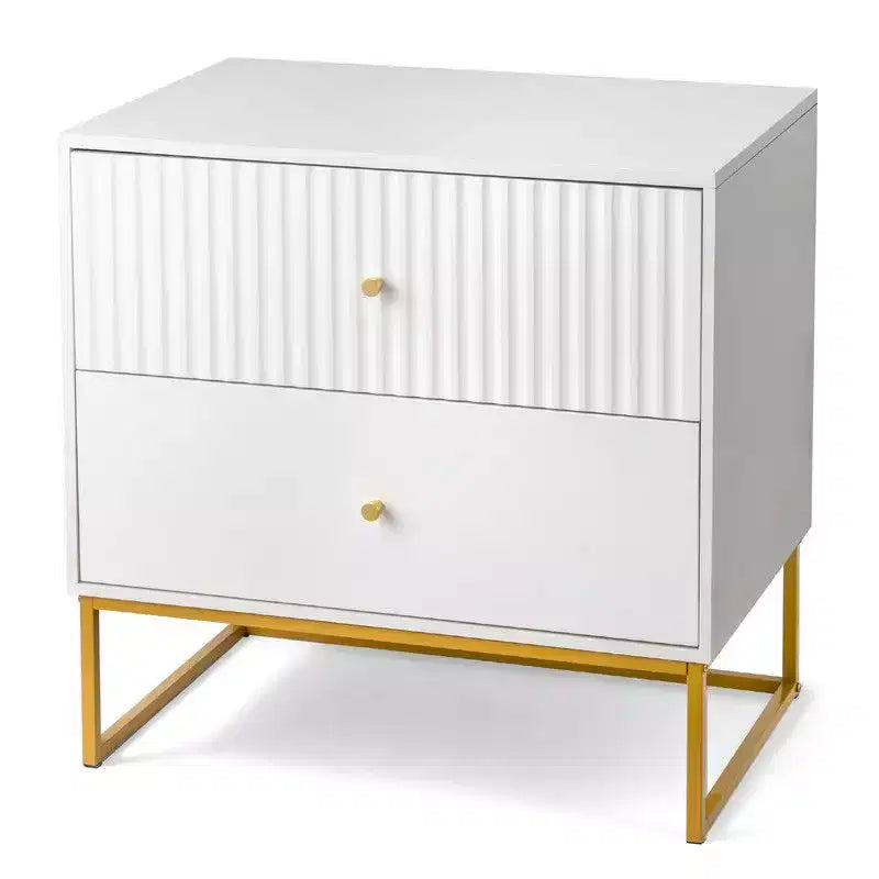Table de chevet blanche