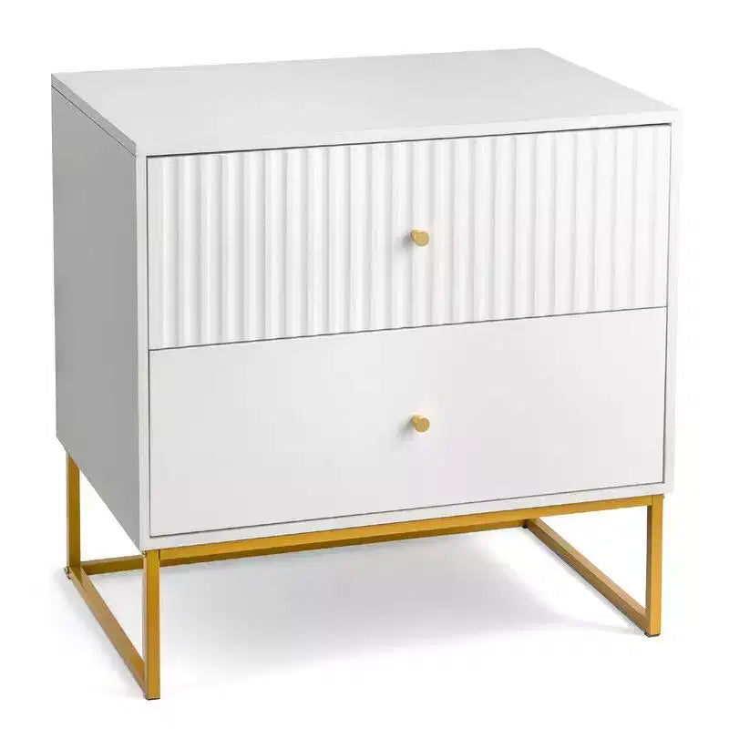 Table de chevet blanche