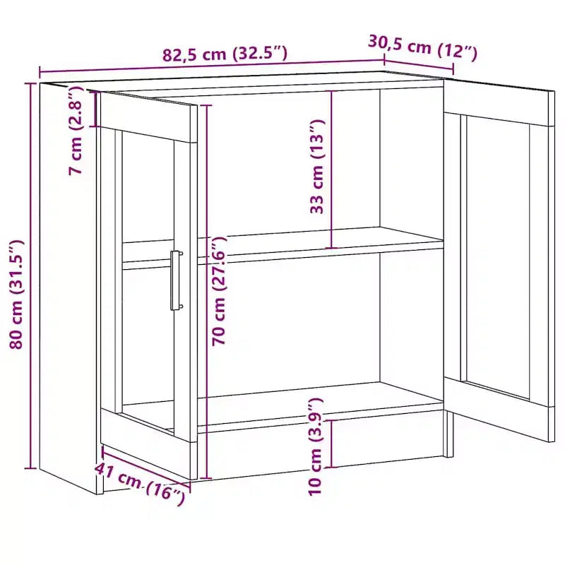 Vitrine en verre