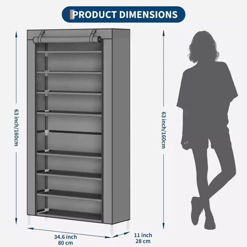 Meuble à chaussures haut sur pied
