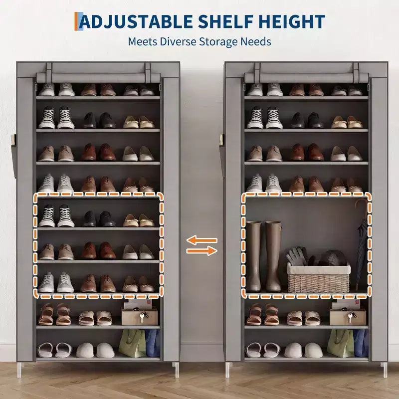 Meuble à chaussures haut sur pied