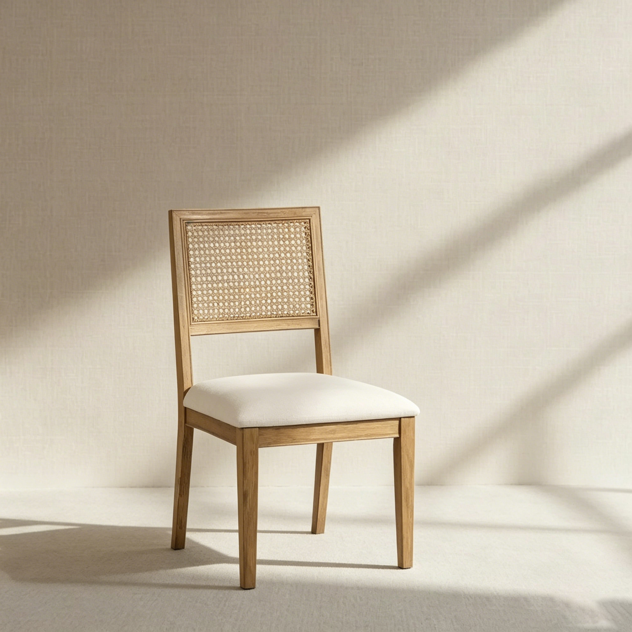 Chaises de salle à manger, tissu en lin