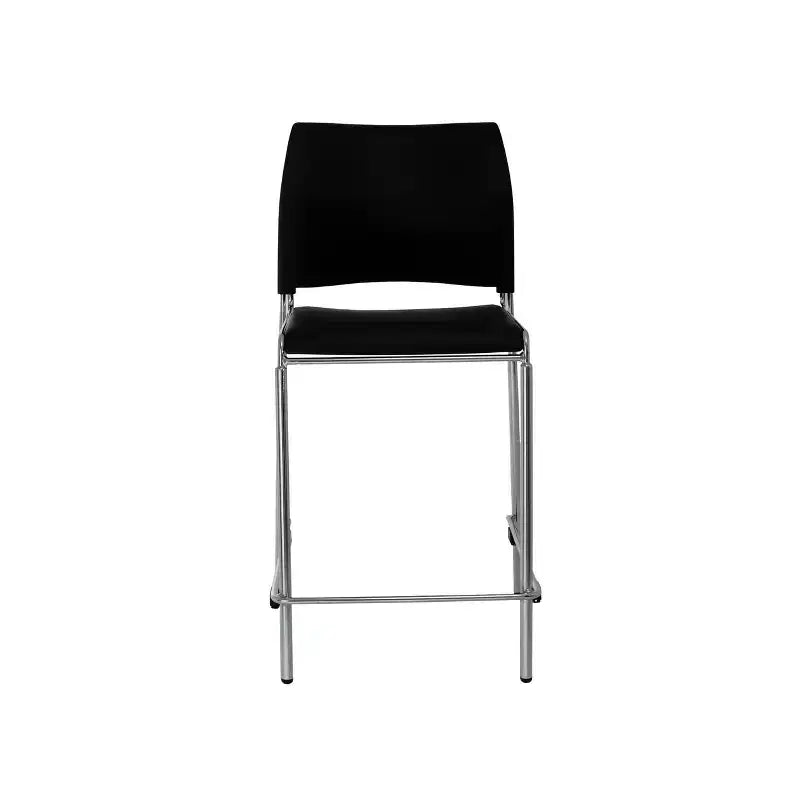 Tabourets de bar en velours noir