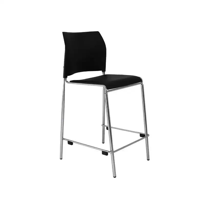 Tabourets de bar en velours noir