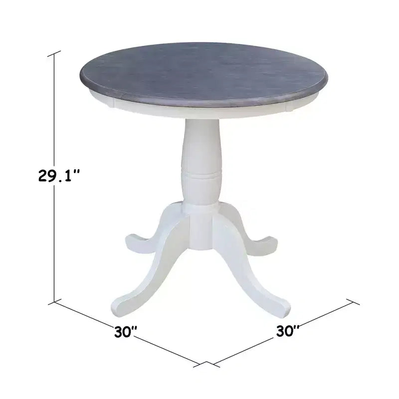 Table à manger à base ronde