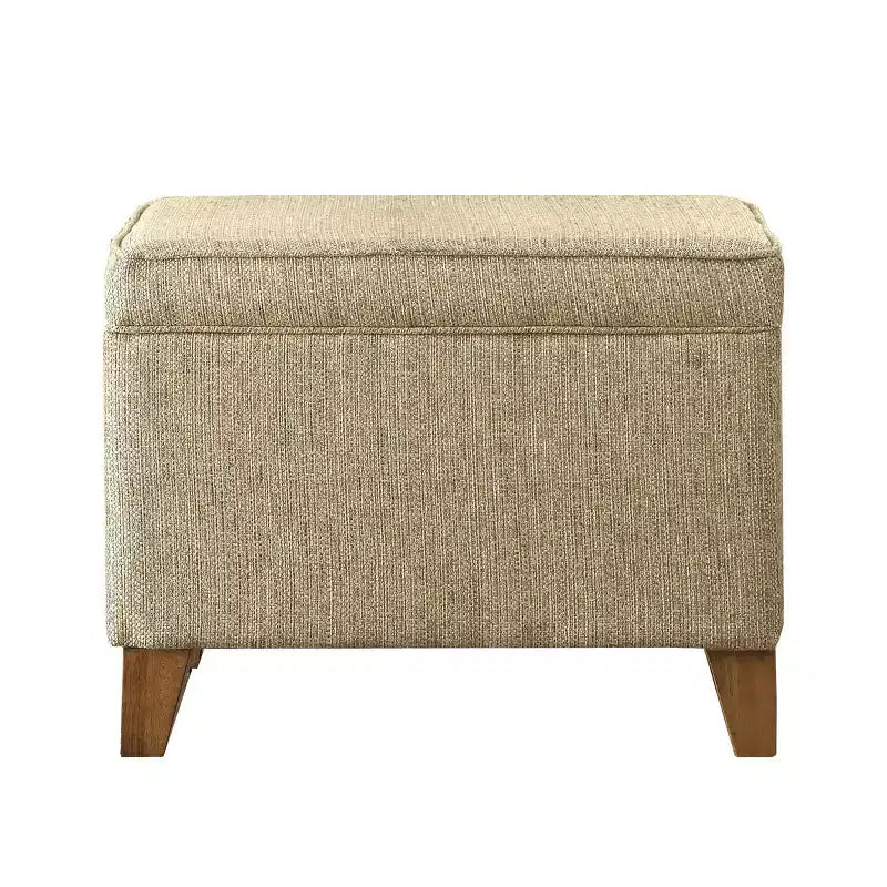 Repose-pieds de rangement marron