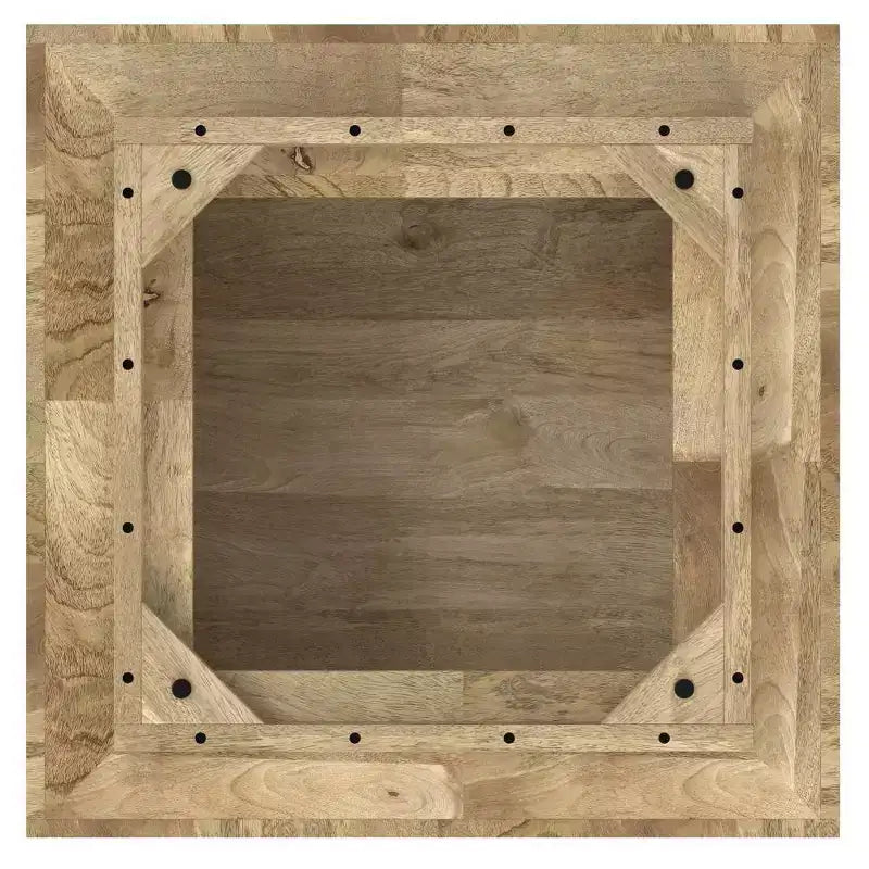 Table basse carrée (couleur naturelle)