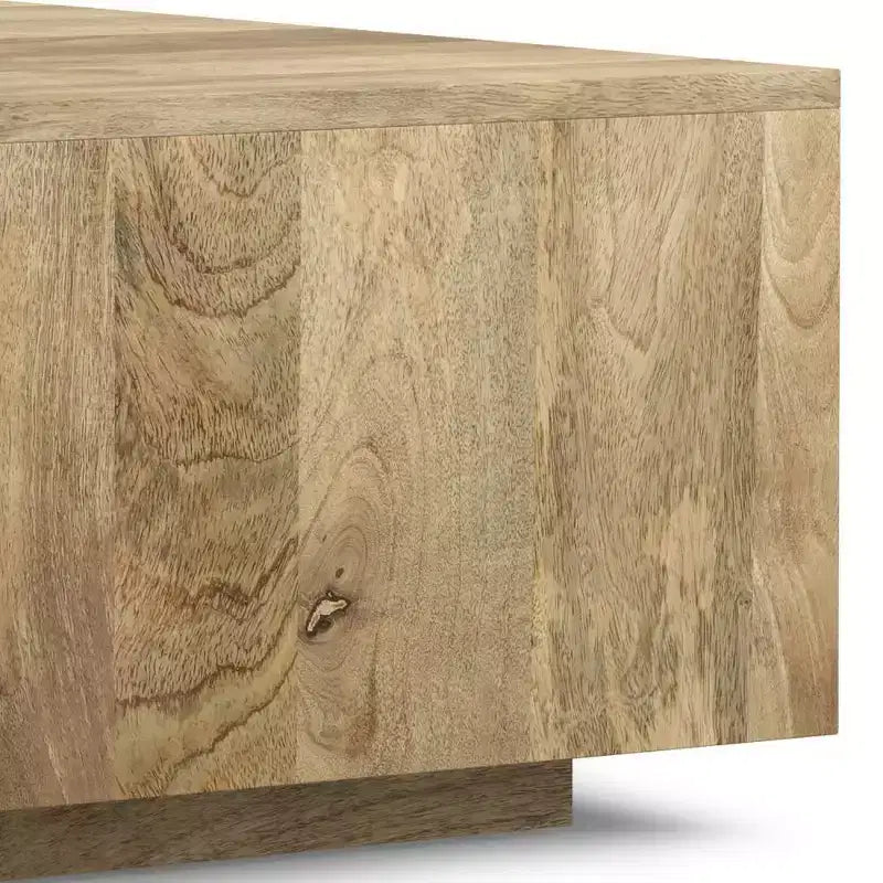 Table basse carrée (couleur naturelle)