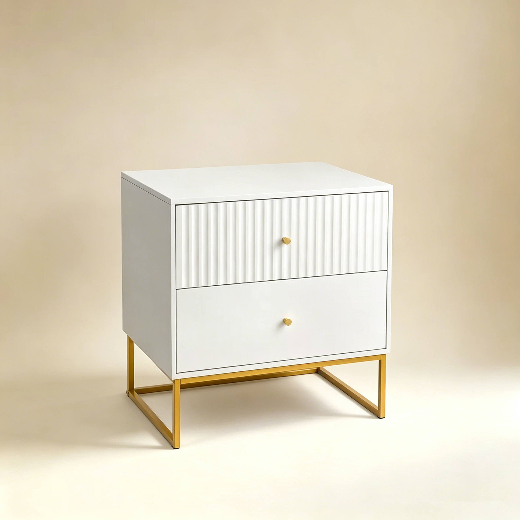 Table de chevet blanche