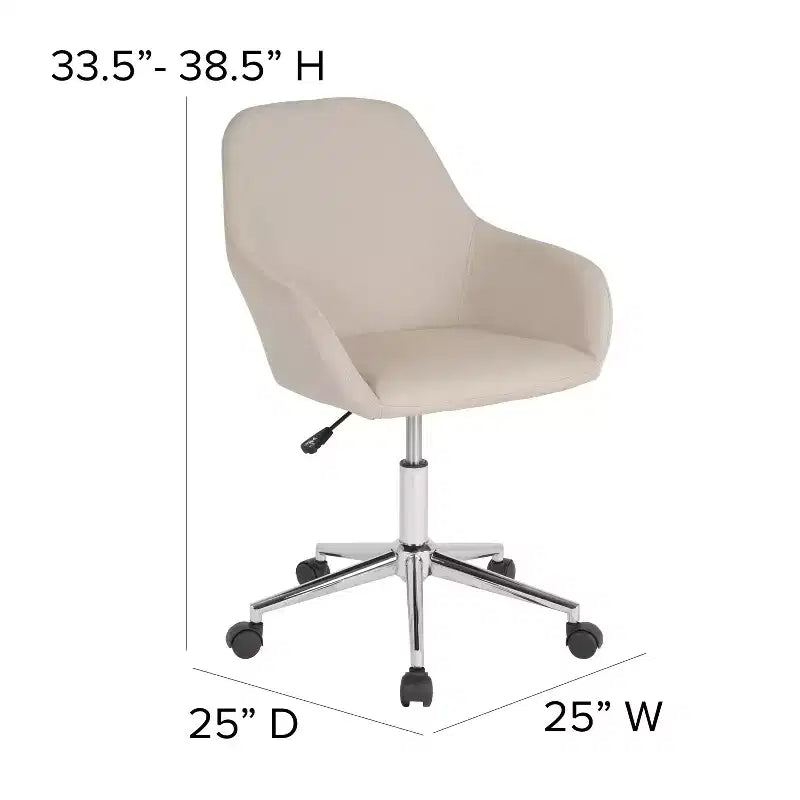 Fauteuils de bureau ergonomiques à dossier mi-hauteur pour la maison et le bureau