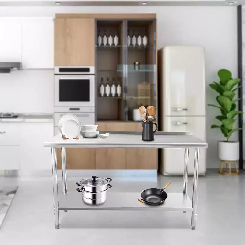 Plan de travail de cuisine en acier inoxydable