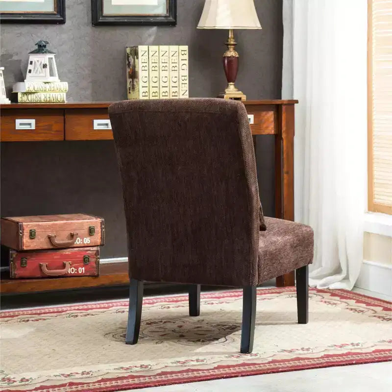 Chaise longue moderne sans accoudoirs en tissu chenille