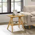 Table d'appoint étagère moderne en bois de style médiéval